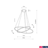 Kép 2/4 - Nowodvorski CIRCOLO függeszték, fekete, Beépített LED, 1x35W, 1200 lm, TL-10814