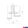 Kép 2/4 - Nowodvorski CIRCOLO függeszték, fekete, Beépített LED, 1x45W, 1600 lm, TL-10817