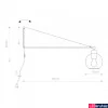 Kép 2/2 - Nowodvorski CRANE fali lámpa, szürke, E27 foglalattal, 1x42W, TL-9374