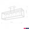 Kép 2/2 - Nowodvorski CRATE mennyezeti lámpa, fekete, E27 foglalattal, 5x42W, TL-9047
