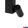 Kép 2/7 - Nowodvorski Easy LED fali lámpa, fekete, GU10 foglalattal, 2x10W, 380 lm, TL-11425