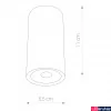Kép 2/2 - Nowodvorski EDESA kültéri mennyezeti lámpa, fehér, 3000K melegfehér, beépített LED foglalattal, 1x3W, 250 lm, TL-9111