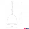 Kép 2/2 - Nowodvorski EGG 1 ágú függeszték, fehér, E27 foglalattal, 7x28W, TL-9025