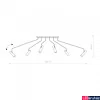 Kép 2/2 - Nowodvorski EYE SUPER több ágú függeszték, fehér, GU10 foglalattal, 6x35W, TL-6492