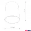 Kép 2/2 - Nowodvorski EYE TONE mennyezeti lámpa, fekete, GU10 foglalattal, 1x10W, TL-8930