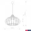 Kép 2/2 - Nowodvorski IKA 1 ágú függeszték, barna, E27 foglalattal, 1x42W, TL-4174