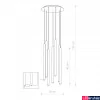 Kép 2/2 - Nowodvorski LASER több ágú függeszték, fekete, G9 foglalattal, 7x10W, TL-8920