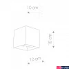 Kép 2/2 - Nowodvorski LIMA kültéri fali lámpa, fehér, Beépített LED, 1x6W, 360 lm, TL-9510