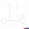 Kép 2/2 - Nowodvorski MINIMAL több ágú függeszték, barna, E27 foglalattal, 2x28W, TL-9375