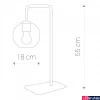 Kép 2/2 - Nowodvorski MONACO asztali lámpa, szürke, E27 foglalattal, 1x42W, TL-9308