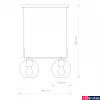 Kép 2/2 - Nowodvorski MONACO több ágú függeszték, szürke, E27 foglalattal, 2x42W, TL-9363