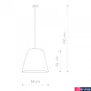 Kép 2/2 - Nowodvorski MOSS 1 ágú függeszték, fekete, E27 foglalattal, 3x42W, TL-9737