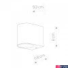 Kép 2/2 - Nowodvorski NICO kültéri fali lámpa, szürke, GU10 foglalattal, 1x10W, TL-9518