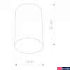 Kép 2/2 - Nowodvorski POINT PLEXI mennyezeti lámpa, fehér, E27 foglalattal, 1x20W, TL-6528