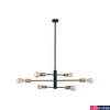Kép 2/4 - Nowodvorski ROTOR több ágú függeszték, fekete, E27 foglalattal, 6x42W, TL-7937
