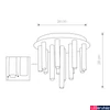 Kép 2/3 - Nowodvorski STALACTITE mennyezeti lámpa, fekete, G9 foglalattal, 13x10W, TL-8355