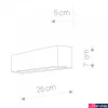 Kép 2/2 - Nowodvorski STRAIGHT WALL fali lámpa, fehér, E14 foglalattal, 1x28W, TL-6345