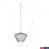 Kép 2/2 - Nowodvorski WAVE 1 ágú függeszték, fekete, E27 foglalattal, 1x42W, TL-8858