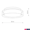 Kép 3/3 - Nowodvorski PAN fürdőszobai mennyezeti lámpa, króm, Beépített LED, 1x12W, 530 lm, TL-8173
