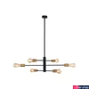 Kép 3/4 - Nowodvorski ROTOR több ágú függeszték, fekete, E27 foglalattal, 6x42W, TL-7937