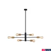 Kép 4/4 - Nowodvorski ROTOR több ágú függeszték, fekete, E27 foglalattal, 6x42W, TL-7937