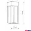 Kép 4/4 - Nowodvorski STRUCTURE kültéri állólámpa, fekete, Beépített LED, 1x13W, 820 lm, TL-8146
