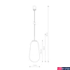 Kép 5/5 - Nowodvorski PEAR 1 ágú függeszték, átlátszó, E27 foglalattal, 1x40W, TL-8671