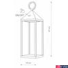 Kép 6/6 - Nowodvorski PICNIC kültéri asztali lámpa, érintőkapcsolós, dimmelhető, usb töltés, króm, Beépített LED, 1x2W, 155 lm, TL-8177