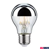 Kép 1/5 - Paulmann 28670 Design fényforrás, tükör hatású, ezüst, ezüst, 2700K melegfehér, E27 foglalat, 600 lm