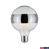 Kép 1/5 - Paulmann 28681 Design fényforrás, tükörgyűrű effekt, ezüst, fényerőszabályozható, ezüst, 2700K melegfehér, E27 foglalat, 640 lm