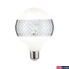 Kép 1/5 - Paulmann 28742 Design fényforrás, tükörgyűrű effekt, ezüst, fényerőszabályozható, ezüst, 2700K melegfehér, E27 foglalat, 420 lm