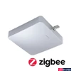 Kép 1/8 - Paulmann 50120 URail sín tartozék, középső betáplálás, ZigBee, króm, 