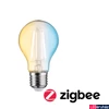 Kép 1/9 - Paulmann 50393 fényforrás, okos filament, Tunable White, Zigbee, üveg, 2200K-6500K változtatható, E27 foglalat, 470 lm