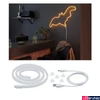 Kép 1/5 - Paulmann 70562 Neon Colorflex LED szalag, formára hajlítható, USB csatlakozóval, fehér, narancs, beépített LED, 10 lm, IP20