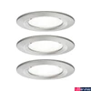 Kép 1/5 - Paulmann 92983 Nova fürdőszobai beépíthető lámpa, kerek, 3db-os szett, fix, 3-step-dimming, szálcsiszolt, 3x GU10 foglalat, 450 lm, IP44