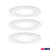 Kép 1/5 - Paulmann 92984 Nova fürdőszobai beépíthető lámpa, kerek, 3db-os szett, fix, 3-step-dimming, fehér, 3x GU10 foglalat, 450 lm, IP44
