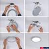 Kép 1/11 - Paulmann 93098 LED Recessed 2in1 Cover LED panel, króm, 4000K természetes fehér, 1.200 lm, IP20