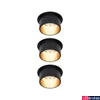 Kép 1/9 - Paulmann 93379 LED Recessed Gil Coin beépíthető lámpa, 68 mmx68 mm, kerek, arany, 2700K melegfehér, 3x Coin foglalat, 470 lm, IP44
