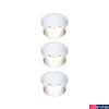 Kép 1/9 - Paulmann 93385 LED Recessed Gil Coin beépíthető lámpa, 68 mmx68 mm, kerek, szálcsiszolt, 2700K melegfehér, 3x Coin foglalat, 470 lm, IP44