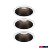 Kép 1/4 - Paulmann 93402 Cole beépíthető lámpa, 88 mmx88 mm, kerek, 3db-os szett, fix, 3-step-dimming, fekete, 2700K melegfehér, 3x Coin foglalat, 460 lm, IP44
