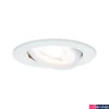 Kép 1/5 - Paulmann 93466 Nova beépíthető lámpa, 84 mmx84 mm, kerek, billenthető, 3-step-dimming, fehér, 2700K melegfehér, GU10 foglalat, 460 lm, IP23