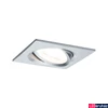 Kép 1/4 - Paulmann 93473 Nova fürdőszobai beépíthető lámpa, 84 mmx84 mm, négyzet, billenthető, 3-step-dimming, alumínium, 2700K melegfehér, GU10 foglalat, 460 lm, IP23