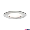Kép 1/5 - Paulmann 93475 Nova fürdőszobai beépíthető lámpa, 78 mmx78 mm, kerek, fix, 3-step-dimming, szálcsiszolt, 2700K melegfehér, GU10 foglalat, 460 lm, IP44