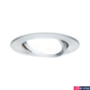 Kép 1/5 - Paulmann 93640 Nova beépíthető lámpa, 68 mmx68 mm, kerek, spotkeret, billenthető, alumínium, GU10 foglalat, IP23