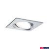 Kép 1/5 - Paulmann 93679 beépíthető lámpa, 84 mmx84 mm, négyzet, billenthető, fényerőszabályozható, alumínium, 2700K melegfehér, Coin foglalat, 425 lm, IP23