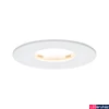 Kép 1/5 - Paulmann 93881 fürdőszobai beépíthető lámpa, kerek, fix, fényerőszabályozható, fehér, 2700K melegfehér, Coin foglalat, 425 lm, IP65