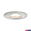 Kép 1/5 - Paulmann 93882 fürdőszobai beépíthető lámpa, kerek, fix, fényerőszabályozható, szálcsiszolt, 2700K melegfehér, Coin foglalat, 425 lm, IP65
