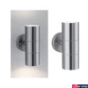 Kép 1/6 - Paulmann 94331 Flame kültéri fali lámpa, lefelé és felfelé világít, rozsdamentes acél (inox), 2x GU10 foglalat, IP44