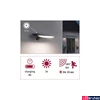 Kép 1/7 - Paulmann 94340 Outdoor solar Kiran kültéri fali lámpa, antracit, 3000K melegfehér, beépített LED, 400 lm, IP44