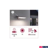 Kép 1/8 - Paulmann 94341 Outdoor solar Kiran kültéri fali lámpa, fehér, 3000K melegfehér, beépített LED, 400 lm, IP44